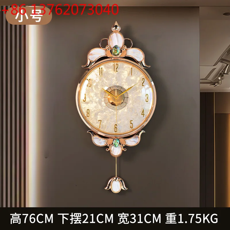 

Light luxury high-end clock living room entrance decorative clock ornament