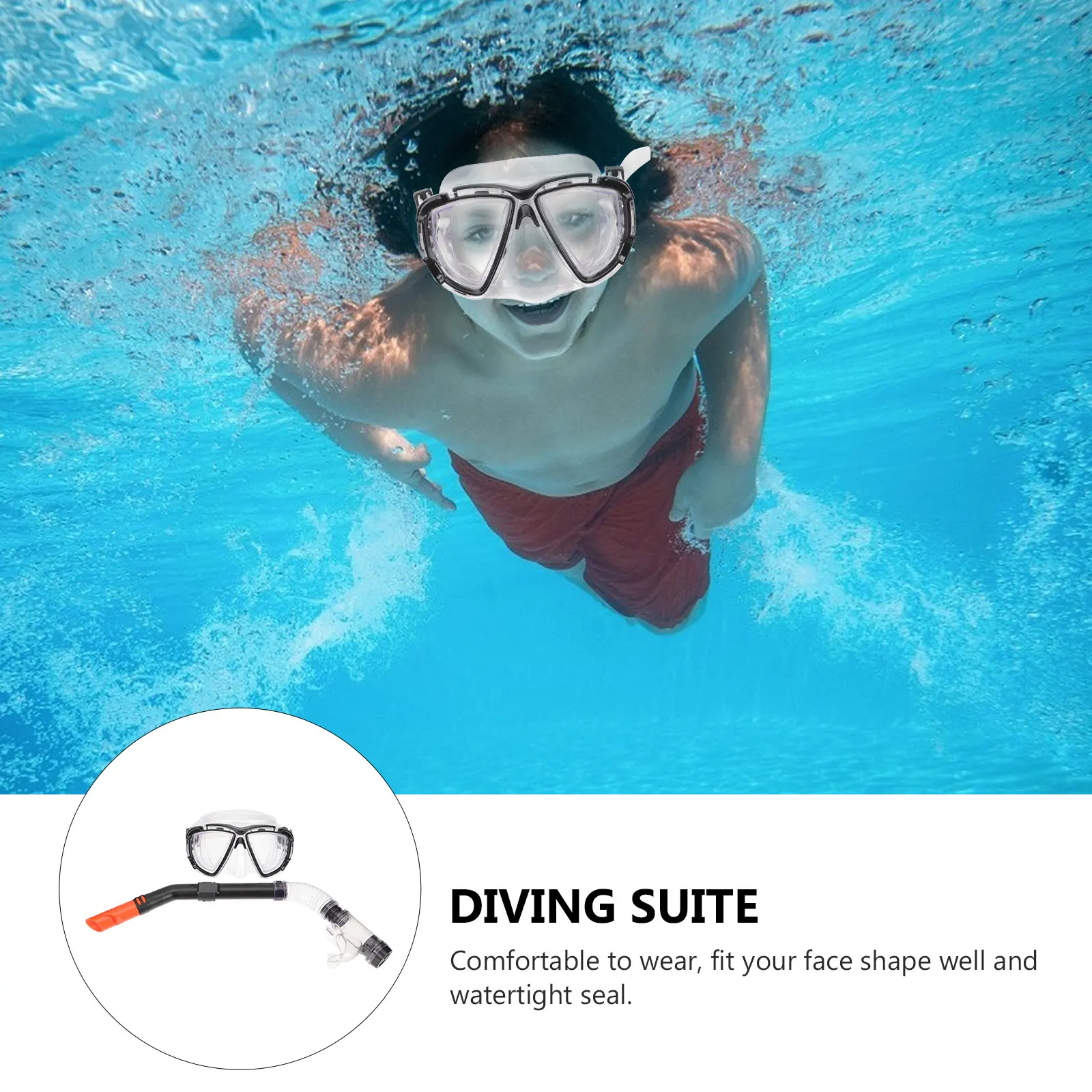 

Professional Diving Mask Multi function Snorkeling Gear Portable Dive Face Scuba Accessory Clear View Birthday Gift