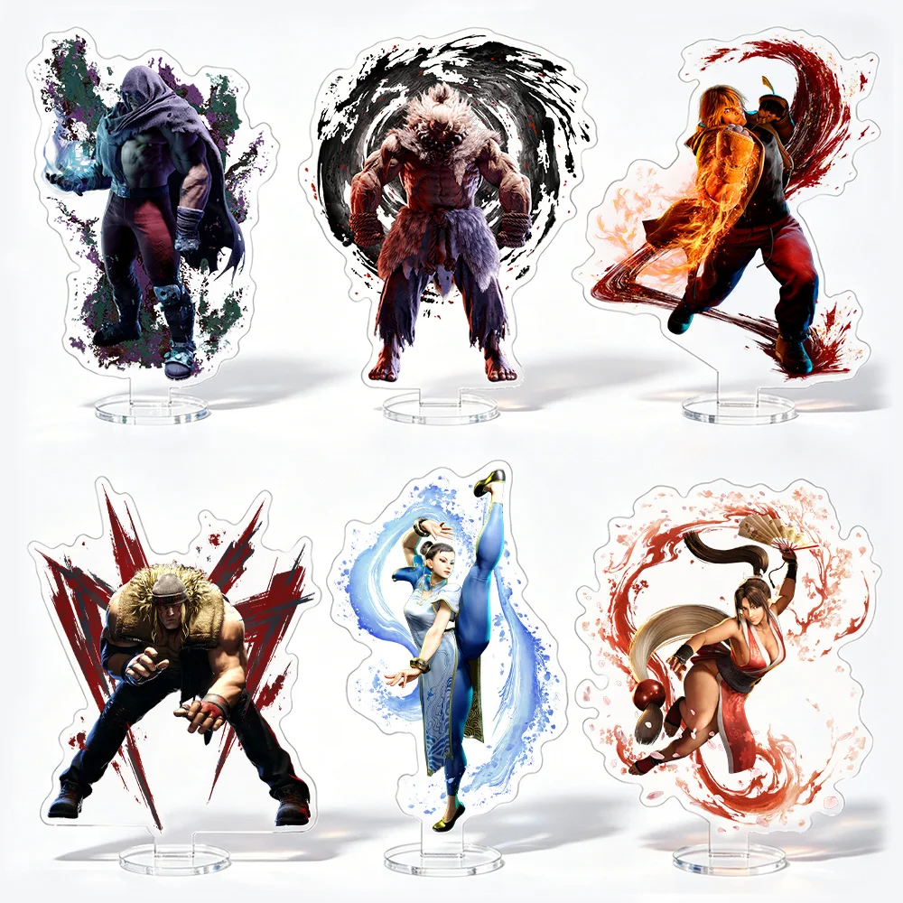 Street Fighter 6 character Ryu Ken Luke Cammy Akuma Mai JP Ed Chun-Li Zangief Alex Sagat Vegr Acrylic stand Figure keychain