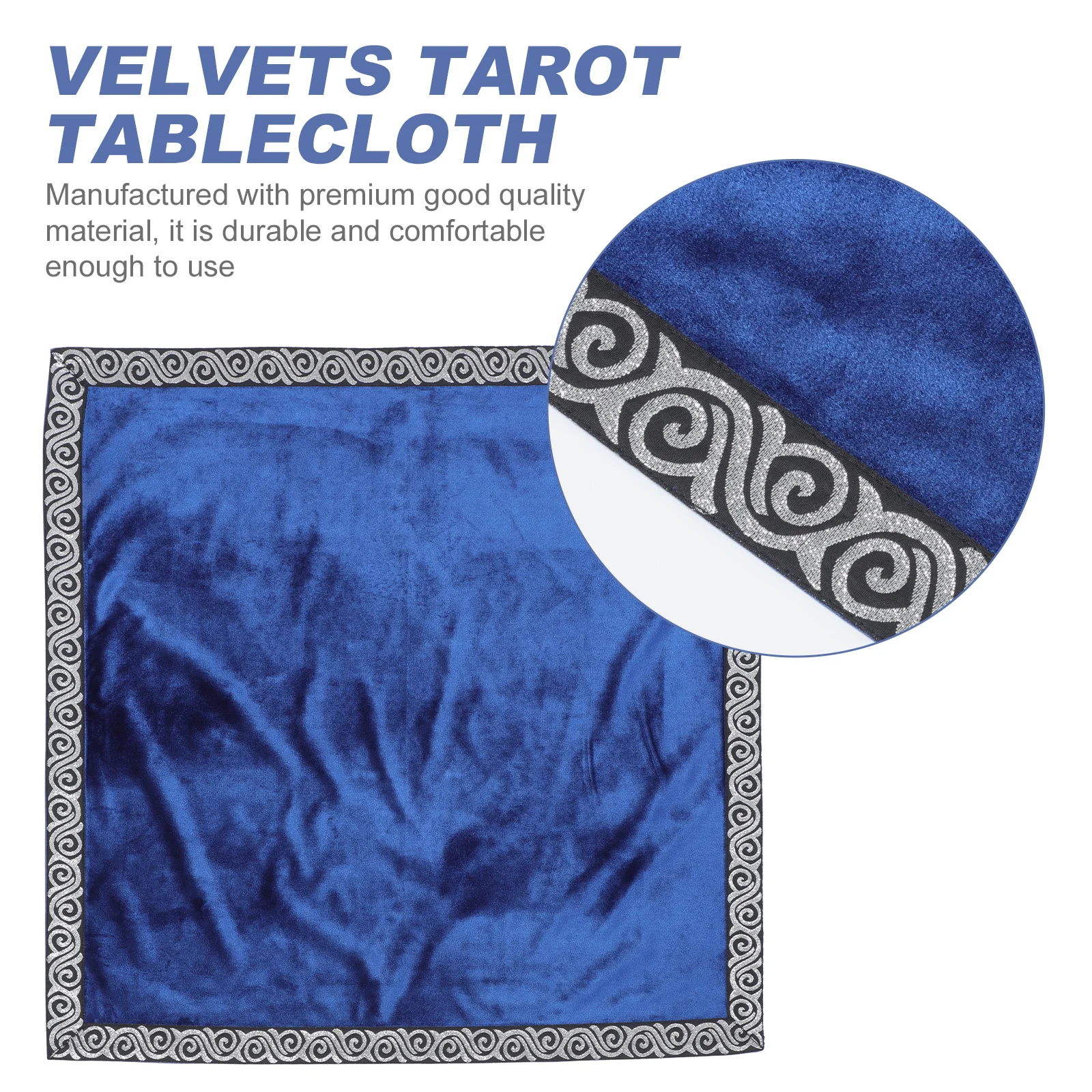 

1Set Tablecloth With Drawstring Bag Dense Wear-Resistant Divination Desktop Cloth For Tarot Readers Psychologists Velvets Tarot