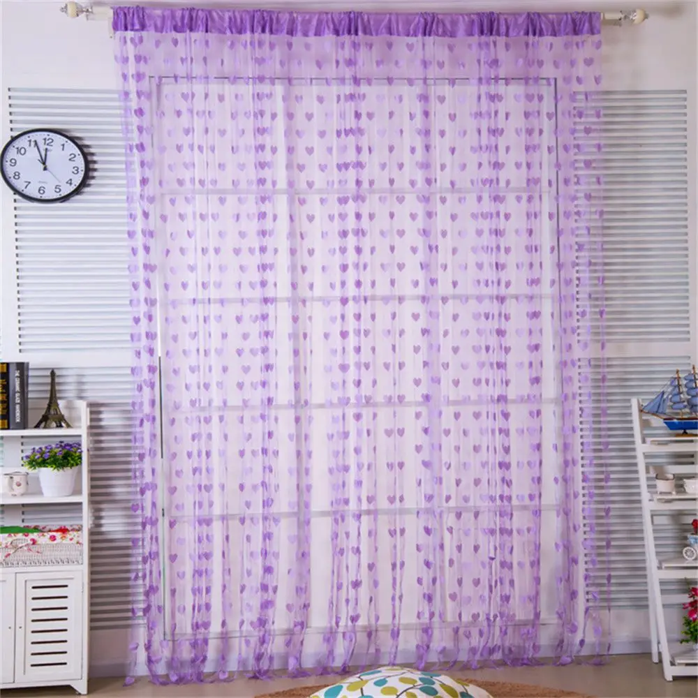 String Curtain DIY Decoration Heart-shaped Line Curtain Tassel Door And Window Curtain Cord Curtain