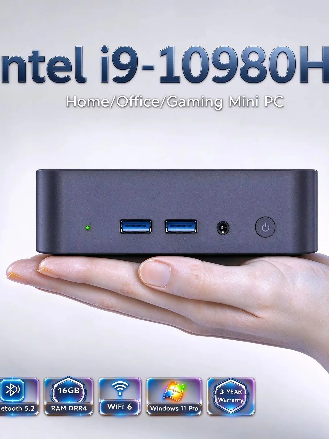 Windows 11 Mini-PC Intel Core I9 10980HK MINI-PC 16GB 32GB DDR4 2048GB SSD WIFI 6 BT5.2 Gaming MINI-PC