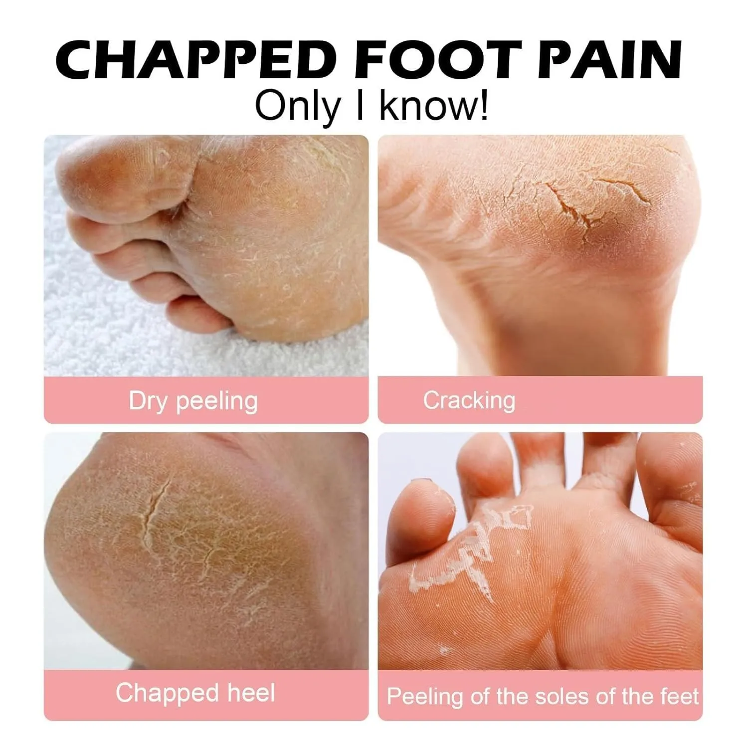 Anti Cracked Foot Cream for Dry Heels, Moisturizing Foot Balm Stick, Softening Dry Skin