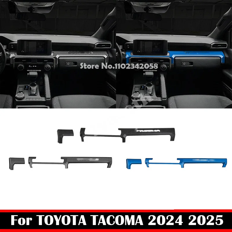 

LHD For TOYOTA TACOMA 2024 2025 8/14.3 screen ABS Front Air conditions Vent Outlet Cover Center Control Panel Cover accessoires