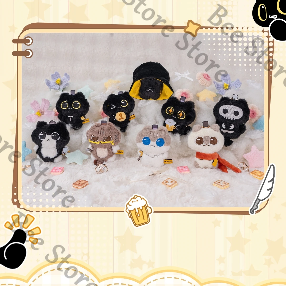 

Lord of Mysteries Cat Cat Adventure Series плюшевая кулон кукла официальная подлинная милая мультяшная коллекционная версия подарок