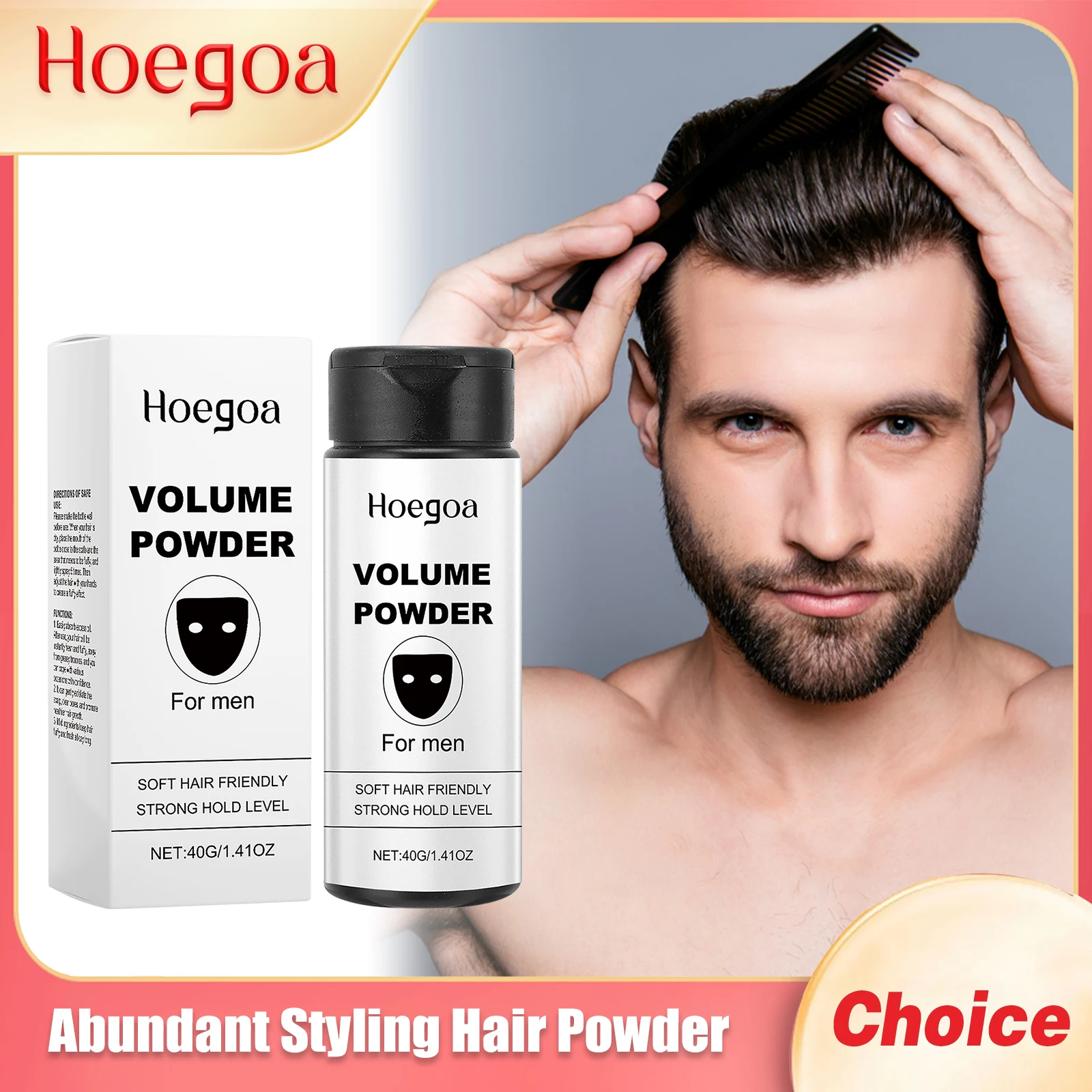 

HOEGOA Hair Oil Control Style Powder Instantly Fluffy Increase Volume Permanent Styling Reduce Dandruff Matte Hair Care Powders