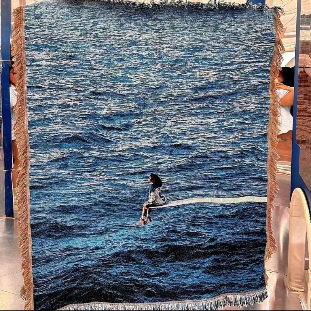 Smooth sailing ocean landscape - Wall Scroll Tapestry recension och pris