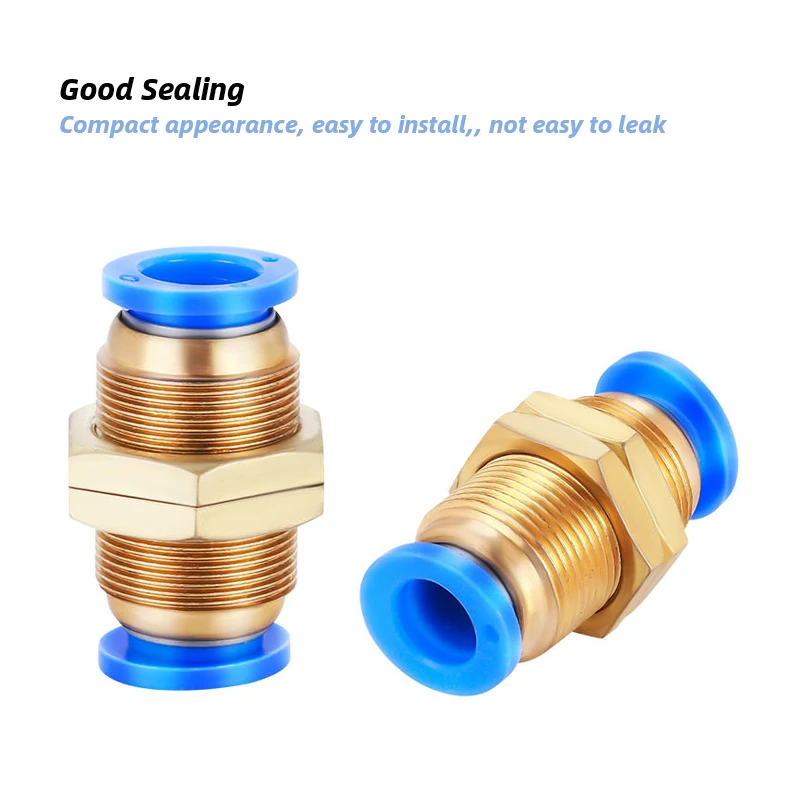 Pneumatic Fitting Pipe Connector Quick Release Coupling 4 6 8 10 12mm PU PV PE HVFF PY PZA PK PM PSA PP PPF Tube Connectors