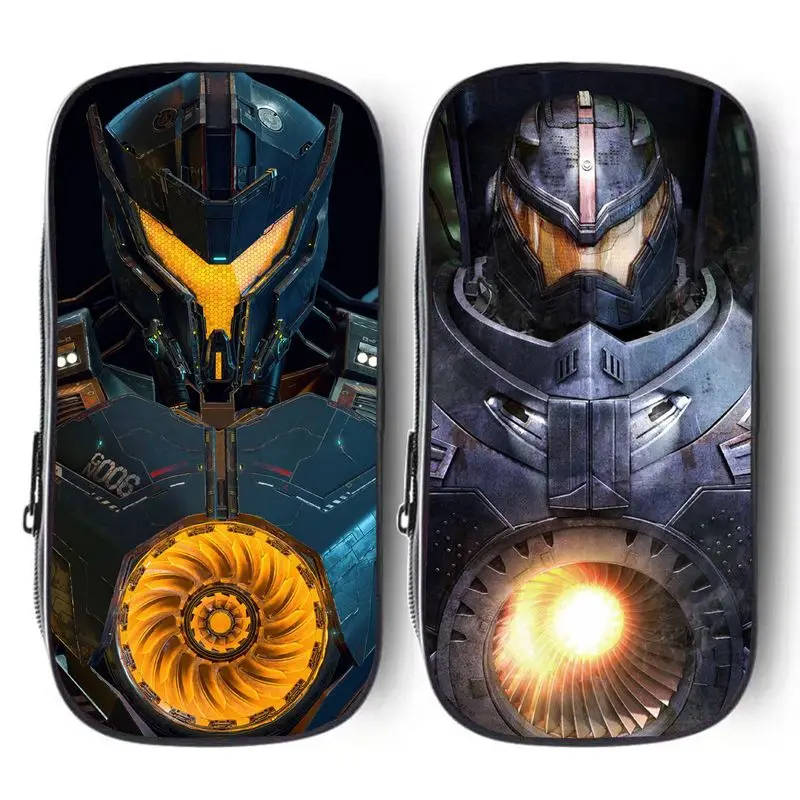 Pacific Rim Robot Pencil Case, Cute and Stylish Cartoon Creative Large-Capacity Canvas Pen Bag, Birthday Gift for Friends - view 3