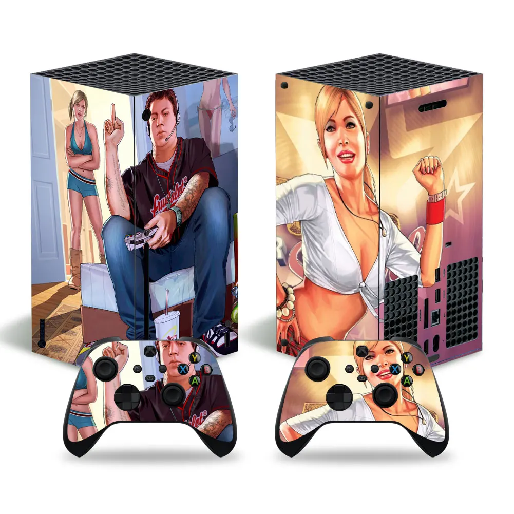 Cover per decalcomanie adesiva in pelle stile Gread per Console Xbox Series X e 2 controller Xbox Series X Skin Sticker Viny