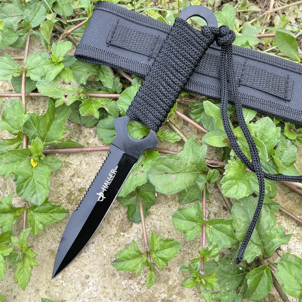 

Sharp Blade Knife Portable Lightweight EDC Knives with Nylon Sheath Camping Hunting Tools Tactical Self Defense Knives
