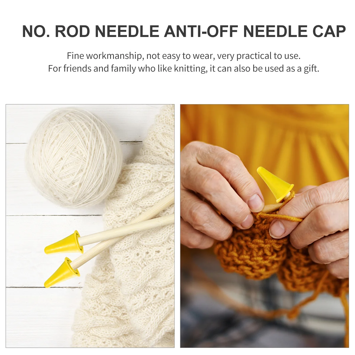 

10 pcs Knitting Needle Point Protectors Silicone Tip Stoppers For Crocheting Sewing Diy Needlework Protective Cover Tool Set