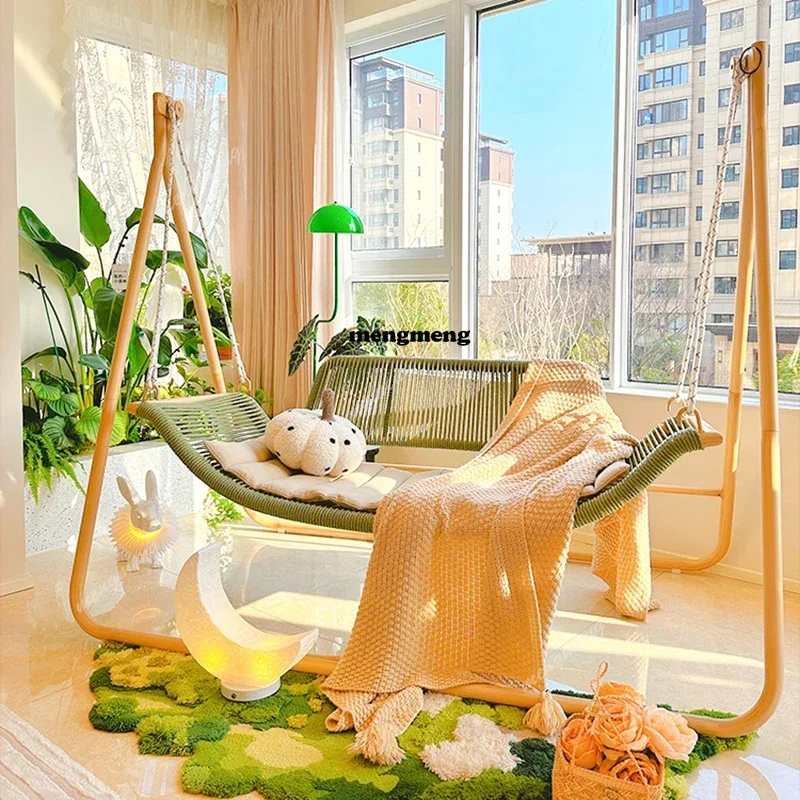 

Luxury Nordic Patio Swings Hotel Bedroom Living Room Advanced Patio Swings Courtyard Villa Outdoor Furniture Columpiar