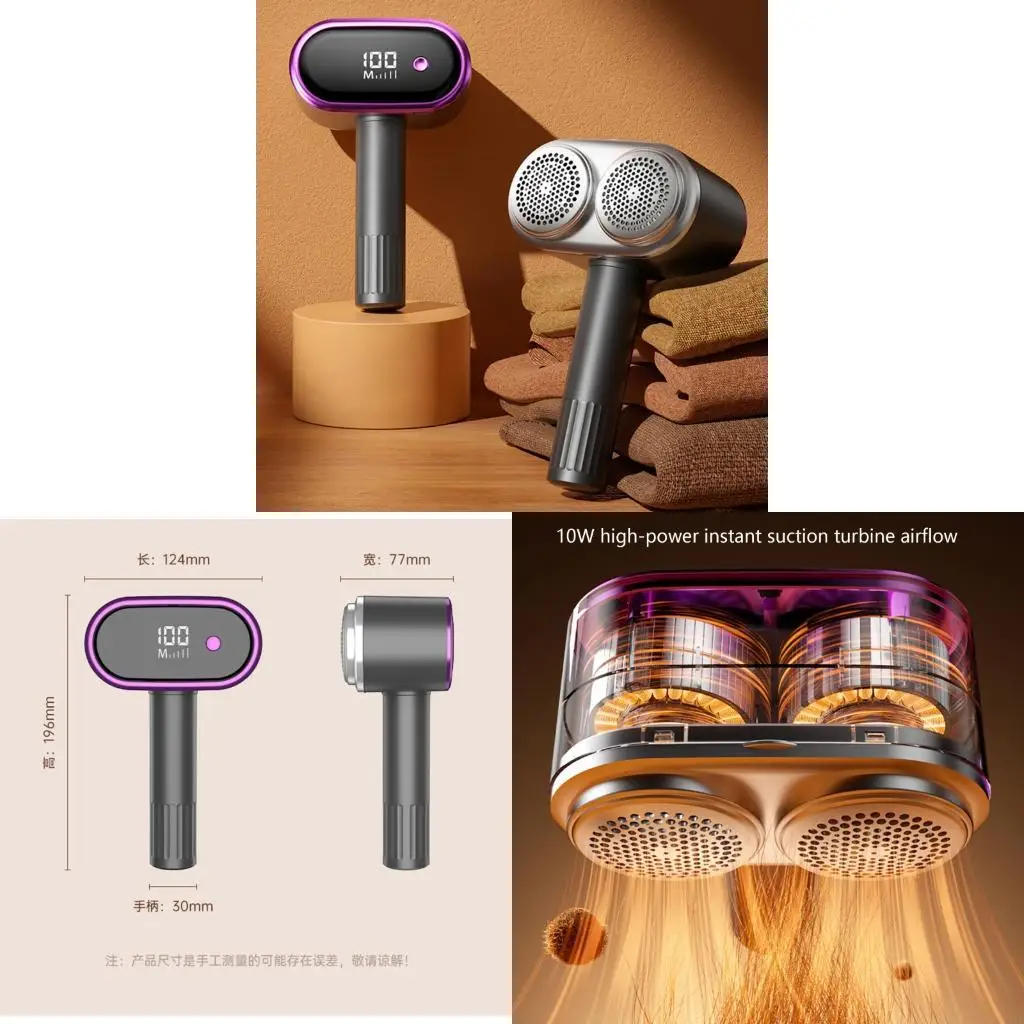 J1HF Electric Lint Remover Rechargeable Lint Shaver Portable Fabric Hairball Shaver