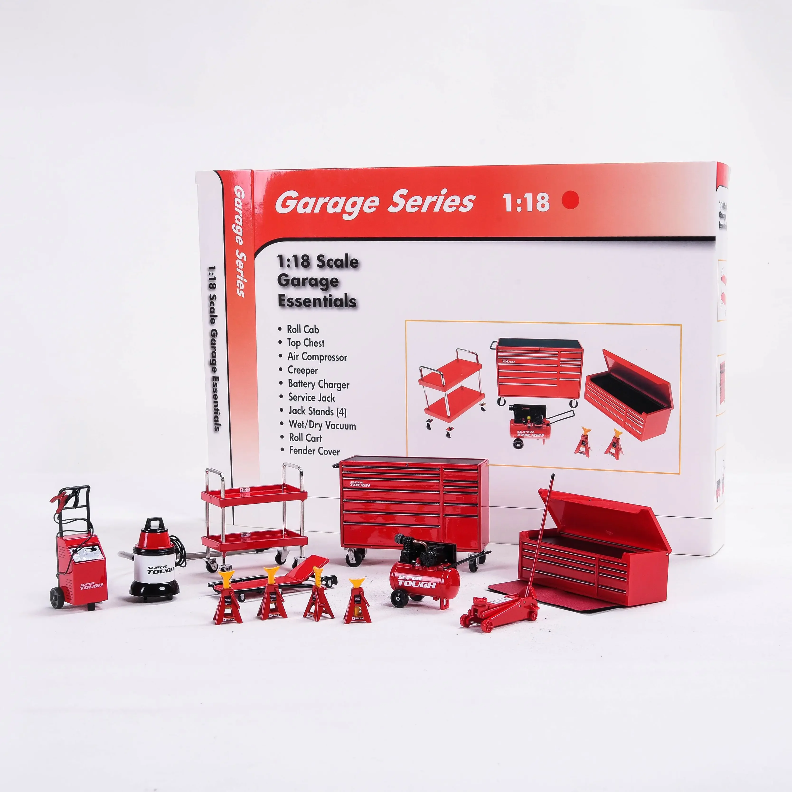 1:18 Scale Garage Series Repair Tool Set Model Scene Car Model Matching Car Model Collectible