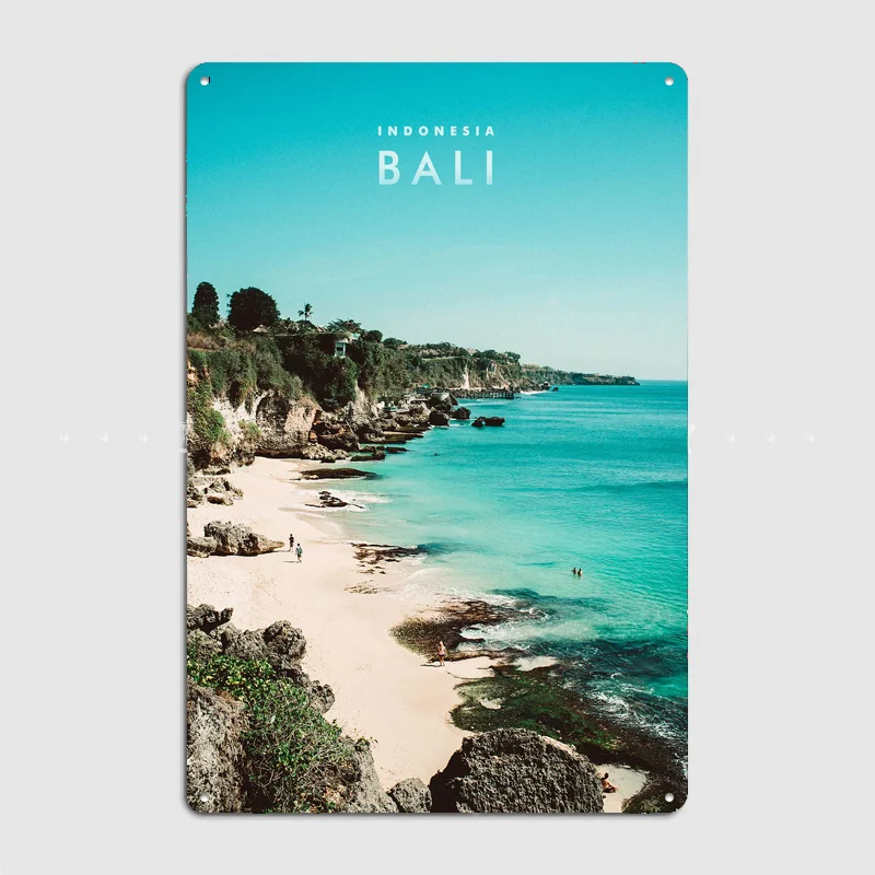 Bali Beach Metal Custom Sign Living Room Wall Indoor Decor Room Decoration Bedroom Posters Home Decor