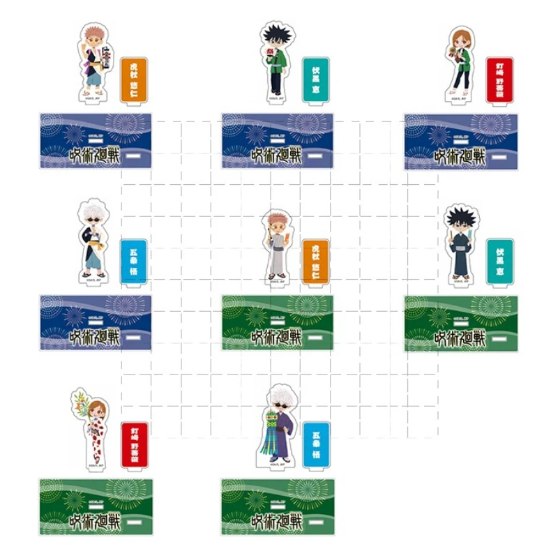 

Game Yuji Itadori Gojo Satoru Acrylic Stand Doll Anime Fushiguro Megumi Kugisaki Nobara Mini Figure Model Plate Cosplay Toy Gift