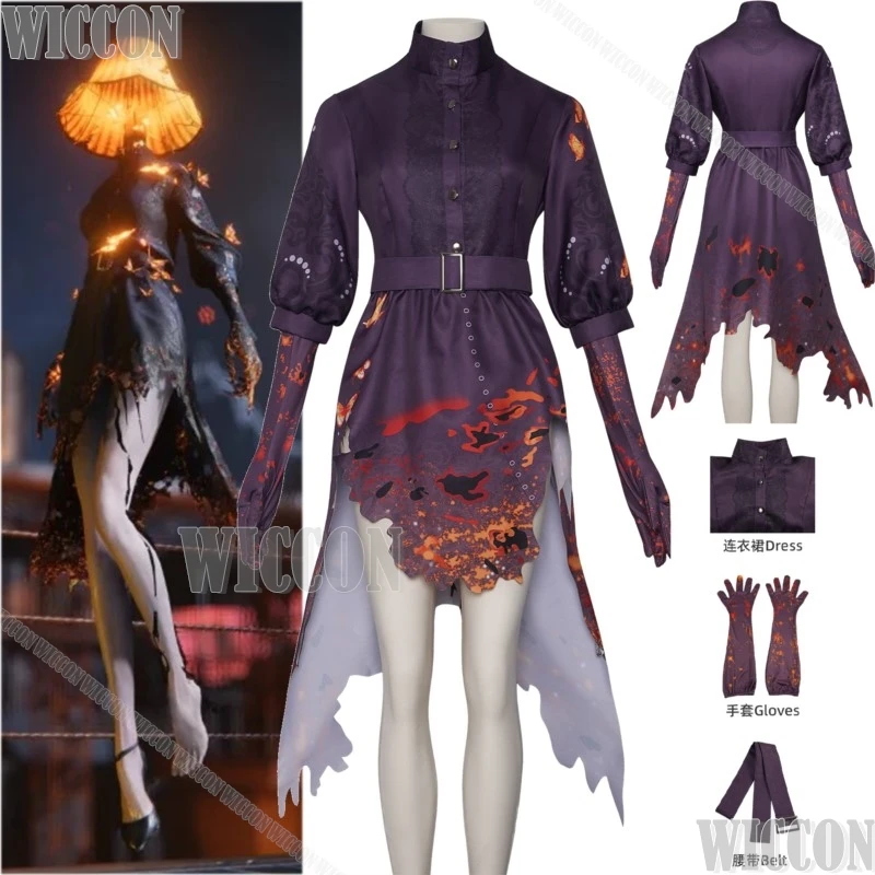 

Luna Moth Once Human Game Cosplay Female Sexy Girls Party Dress Red Suit Gloves Belt Woman Halloween Carnival Outfit Customized