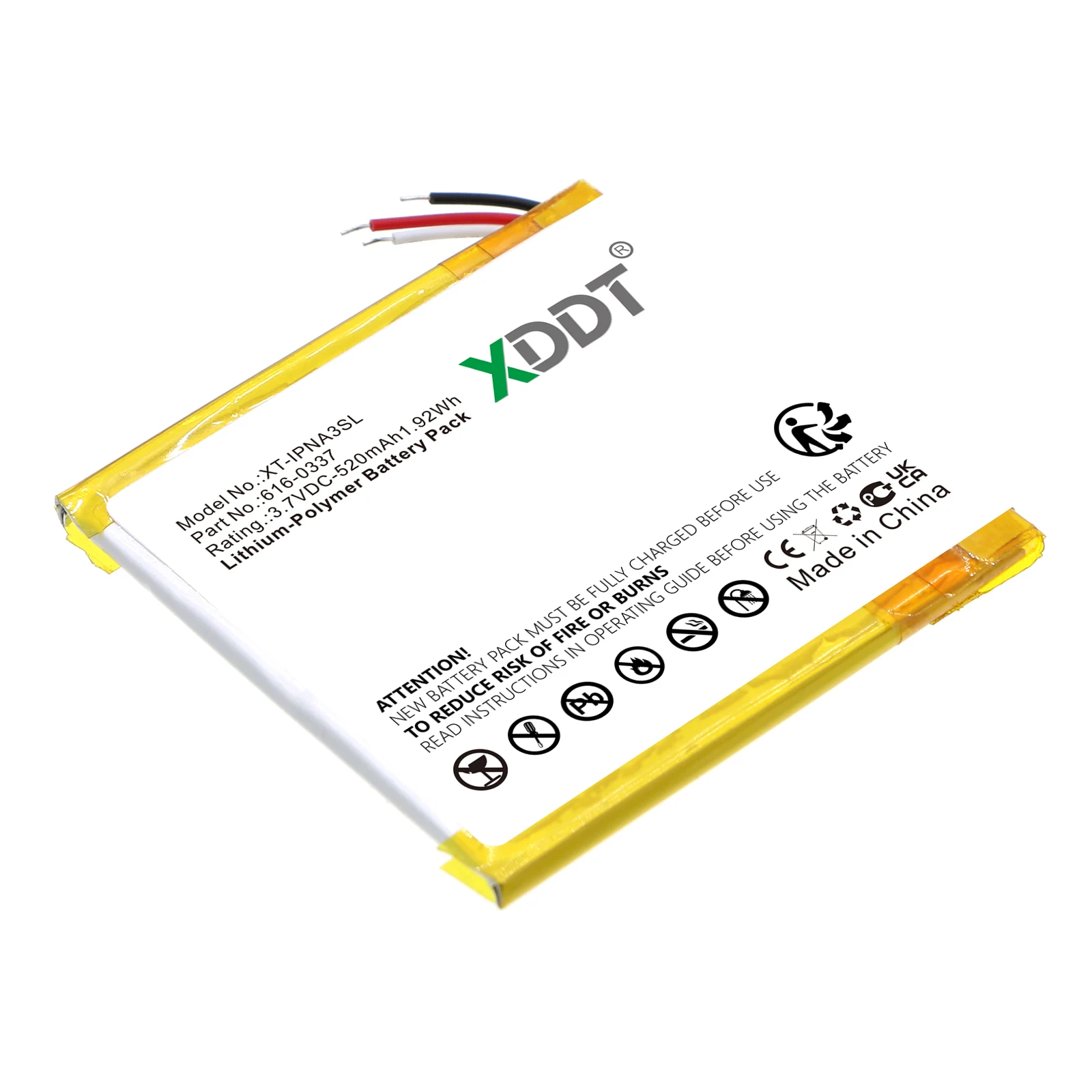 616-0337 Replacement Battery For Apple ipod Nano 3 3G 3rd 3Gen Generation 3TH MP3 A1236 Nano3 Battery + Free Tools