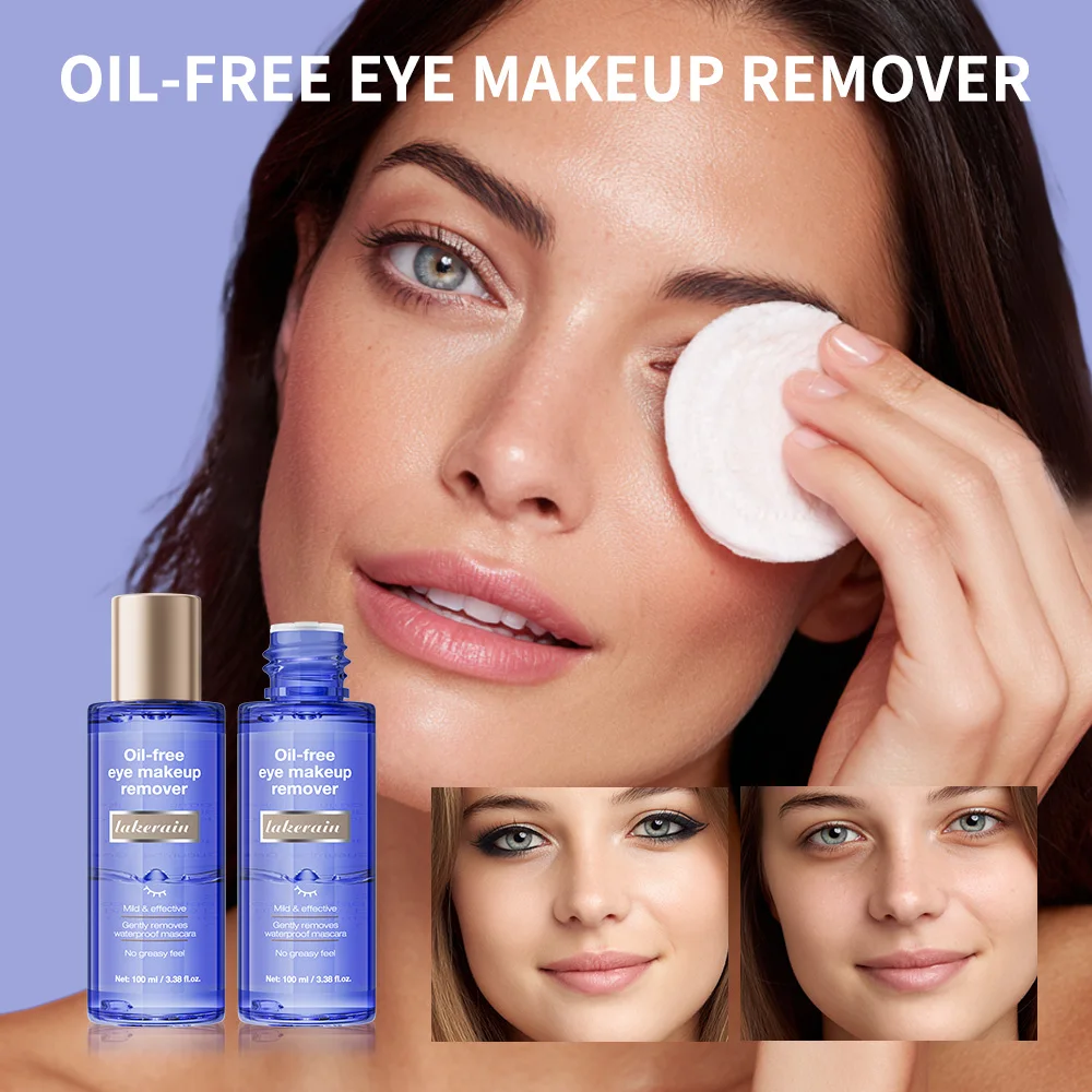 100ml 순한 메이크업 리무버 부드럽고 효과적으로 클렌징 방수 마스카라 아이라이너 색소가 많은 아이섀도우 브로우 포마드 제거