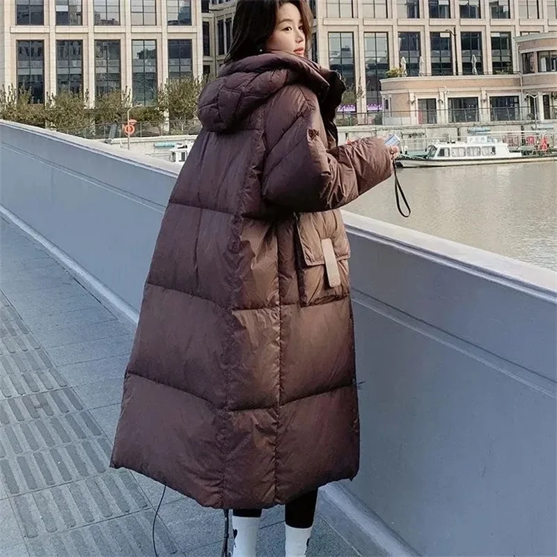 الشتاء سروال قصير ملابس قطنية النساء متوسطة الطول فضفاضة طالب قفازات قطنية معطف في الهواء الطلق النمط الحضري الكبار #6