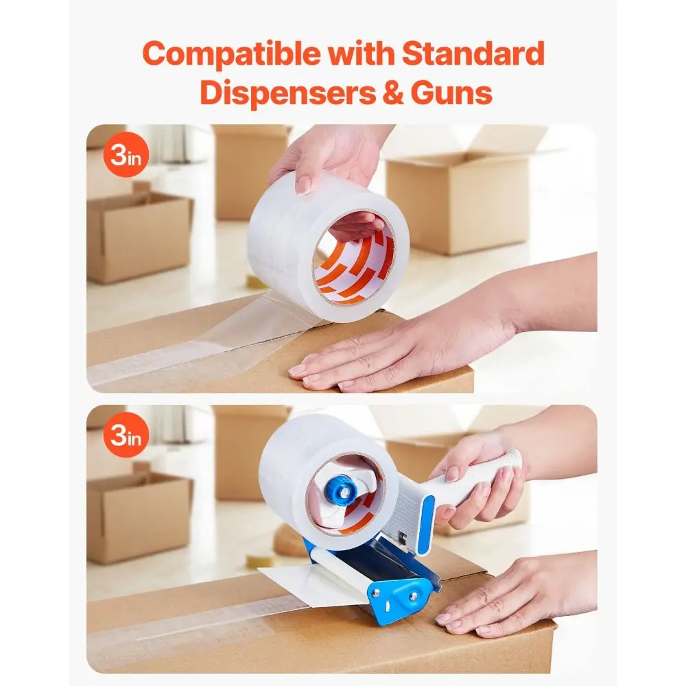 100/150m High Viscosity Clear Adhesive Tape Strong Adhesion Tear-Resistant Transparent Packaging Tape Clear Packing Tape
