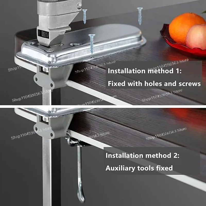 Commercial Manual Iron Can Opener – Desktop Can Cutter for Home & Food Service