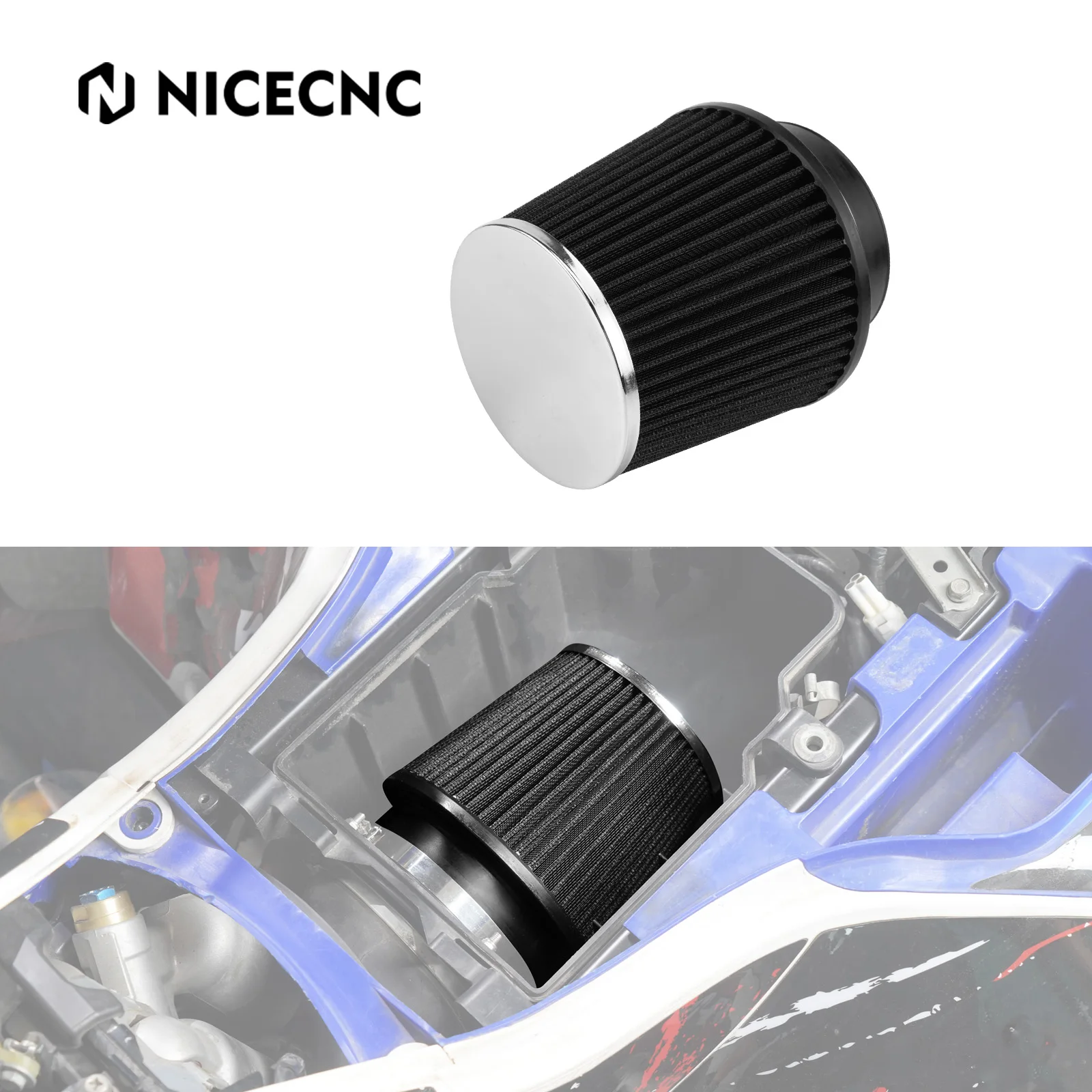 NICECNC YFZ450 Air Filter Air Intake Cleaner ATV For Yamaha YFZ450R YFZ450RSE 2009-2023 2016 2021 YFZ450X 2010-2011 Accessories