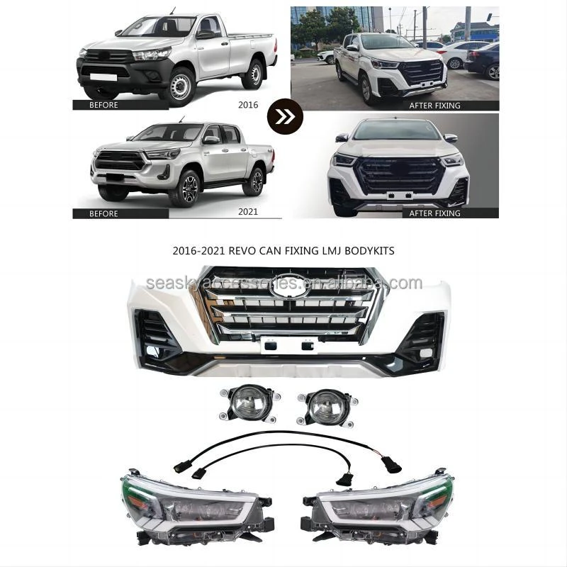 Suitable for 2016-2021 Toyota hilux HiLux best-selling revo modified war police surround