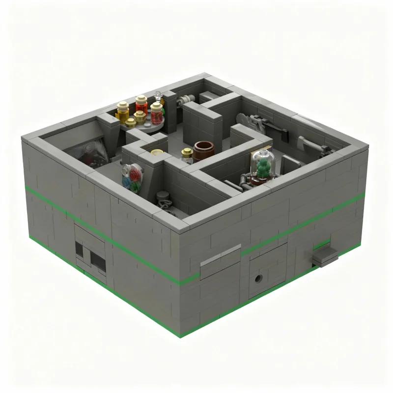 815pcs MOC Gear Tabletop Games Puzzles The Alchemists Stone A Interactive Model Building Blocks Architecture Toy Christmas Gift
