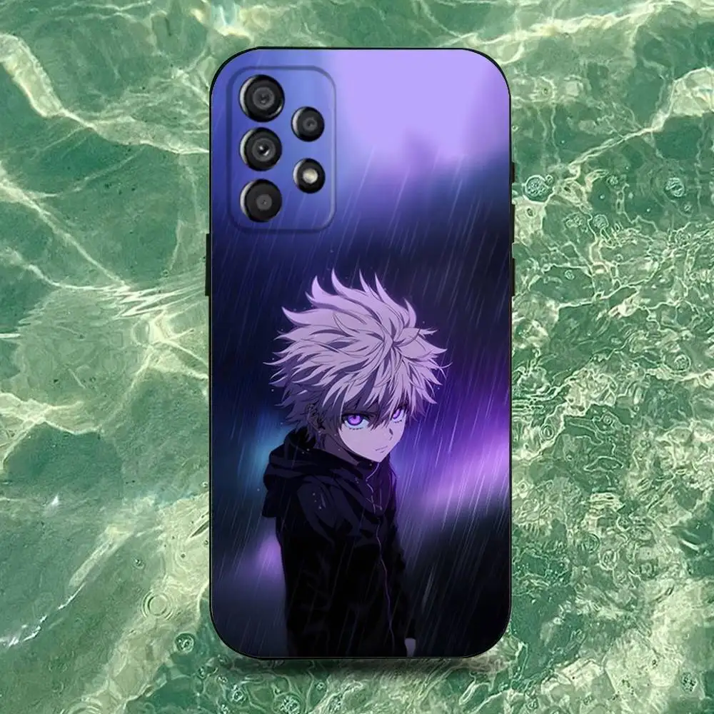 เคสโทรศัพท์ลายอนิเมะ H-Hunter K-Killua สำหรับ Samsung Galaxy A20,A21s,A22,A31,A32,A52,A53,A72,73,A80  แบบนิ่มสีดำ