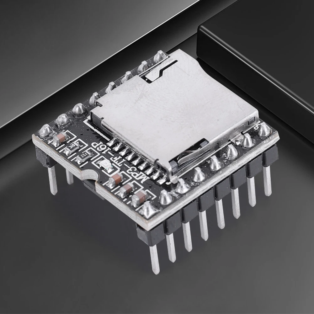 โมดูลเครื่องเล่น MP3ขนาดเล็กแบบ dfplayer V3.0 16P รองรับบัตร TF U-Disk MINI เล่น MP3 DF เป็นโมดูลเสียงบอร์ดสำหรับ Arduino