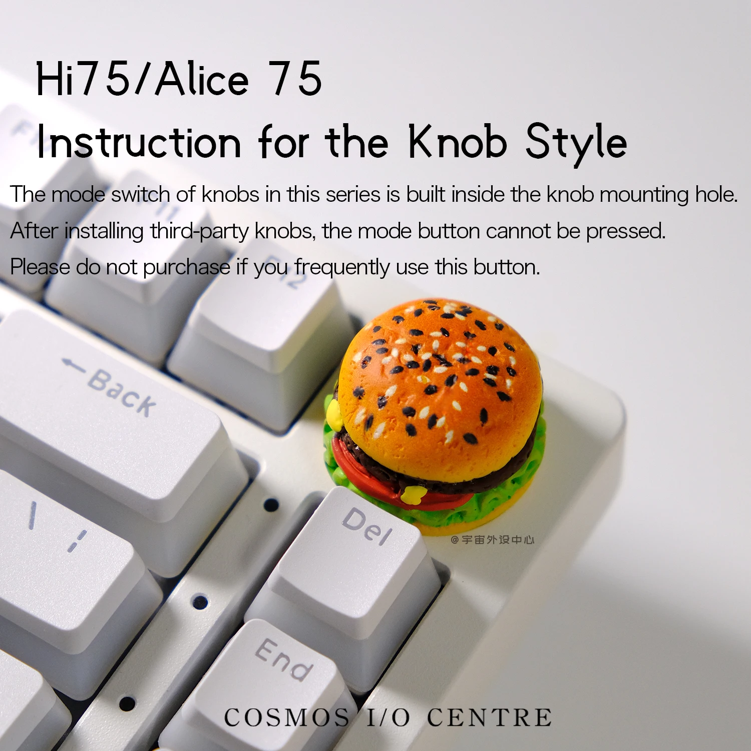 リアルな牛肉バーガーのカスタム周辺機器、手作りの3Dキーキャ - 3D Printing Keycaps のレビューと価格