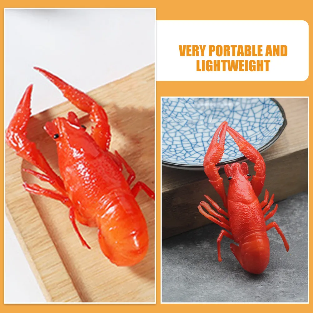 

Реалистичная искусственная фигурка омара из ПВХ для декора сада, двора, балкона, для использования на улице и в помещении, обучающая