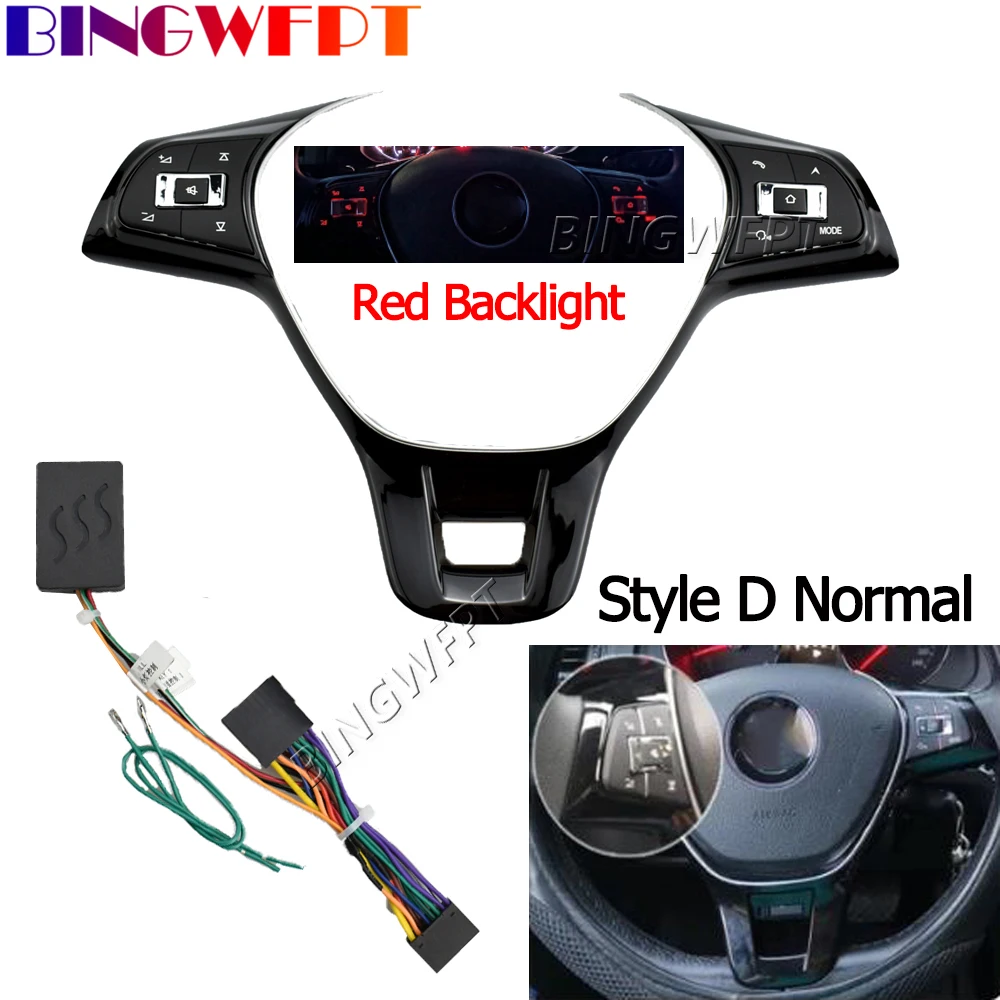 Multi-media Steering Wheel Phone Switch Buttons For VW POLO Golf Touran Passat 2016 2017 2018 2019 For VW Jetta 2017-2019