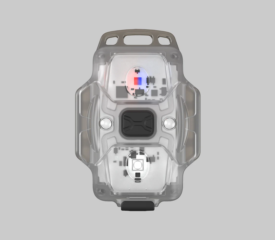 Armytek Crystal WRB USB-C Blue (White light & Red-blue Beacon) 150 lm, 30/17 lm LED Keychain Flashlight