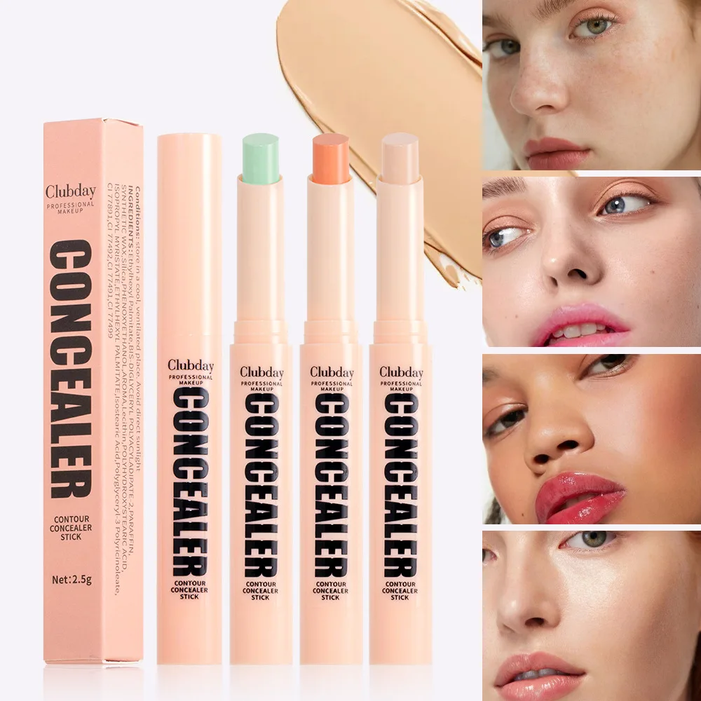 Clubday 9 color Face and Body Contouring Shadow Concealer pen Natural Three-dimensional Matte Waterproof concealer Stick