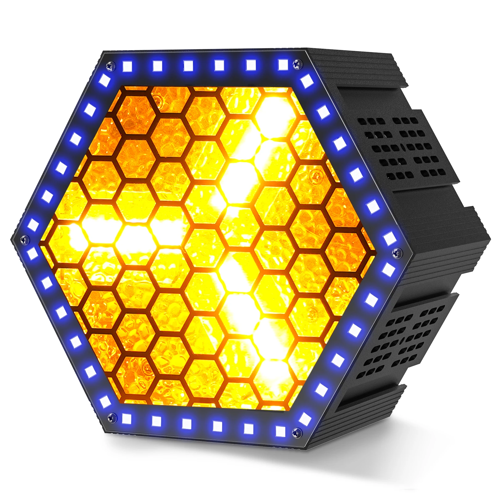 

Fieryzeal 200W Hexagonal Retro Lamp DMX512 DJ Light 3PCS 1800K Golden LED Lamp Par Light 6CH 11CH IP20 Stage Light for Party KTV