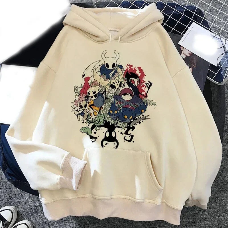 Hollow Knight Hoodies Print Men Woman Fashion Hip Hop Y2k Hoodie Street Hooded Sweatshirts Pullovers Unisex Tracksuits Clothing