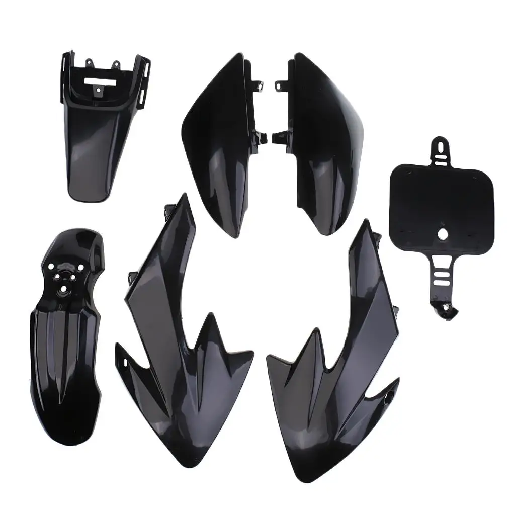 

ABS Plastic Fender Graphic Sticker Kit Black for CRF50 Pit Dirt Bike