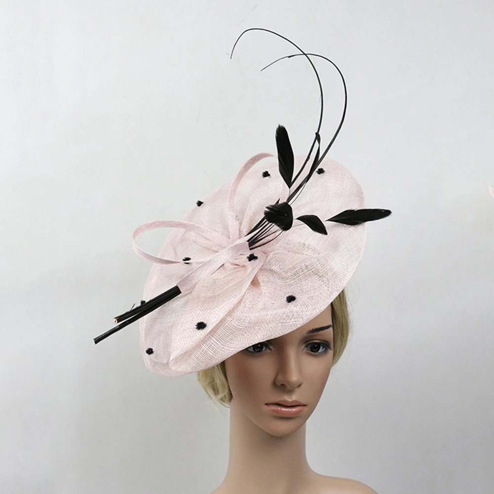 Kentucky Derby Hat Women Feather Fascintor Headband Party Ladies Headpiece Oversized Photography Hair Accessories