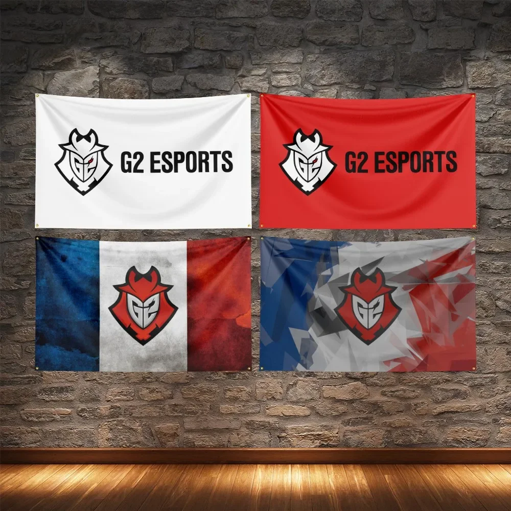 G2 Esports Club Flag Polyester Digital Printing League of Legends Esports Banner For Decoration