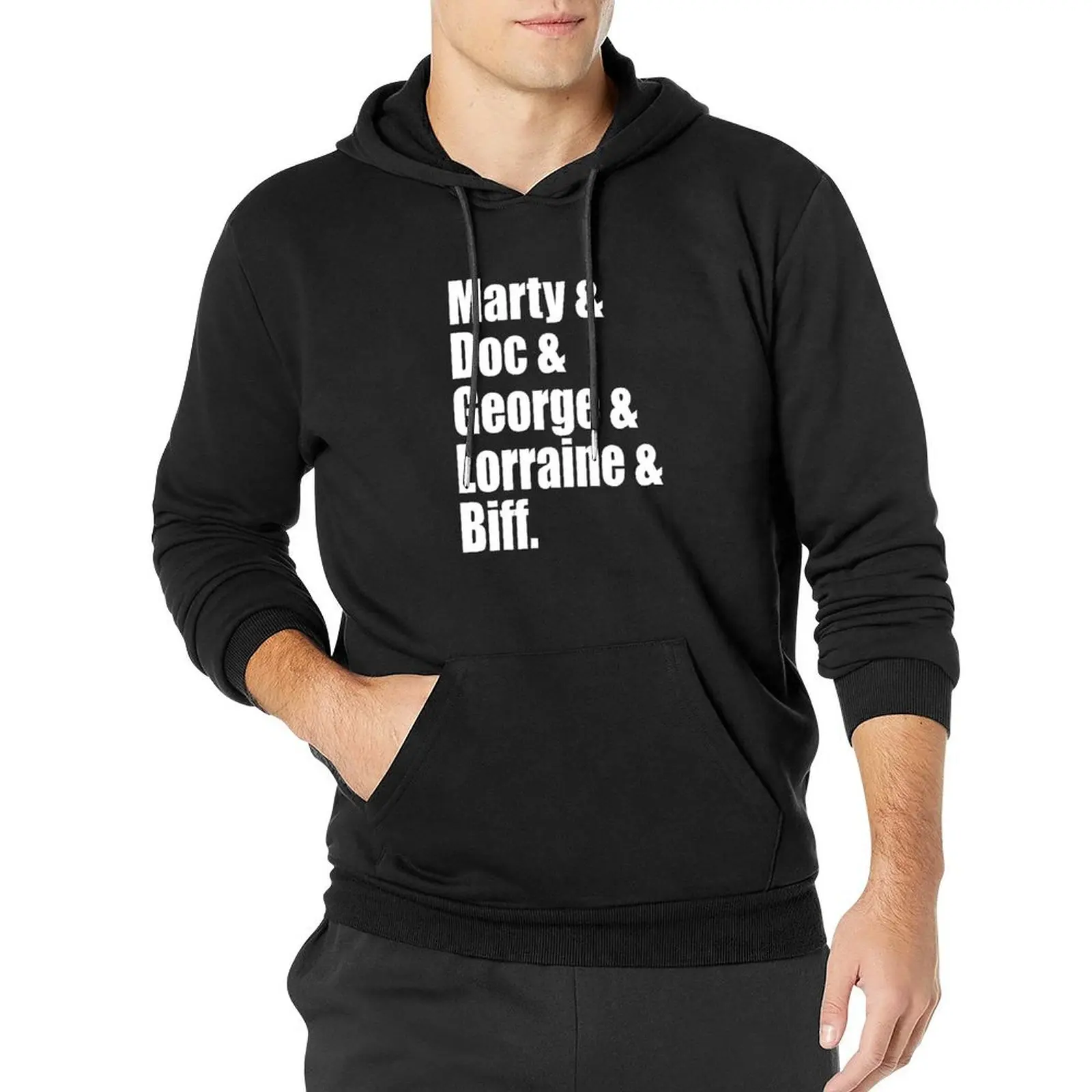 

Back To The Future Cast Pullover Hoodie autumn hoodie man