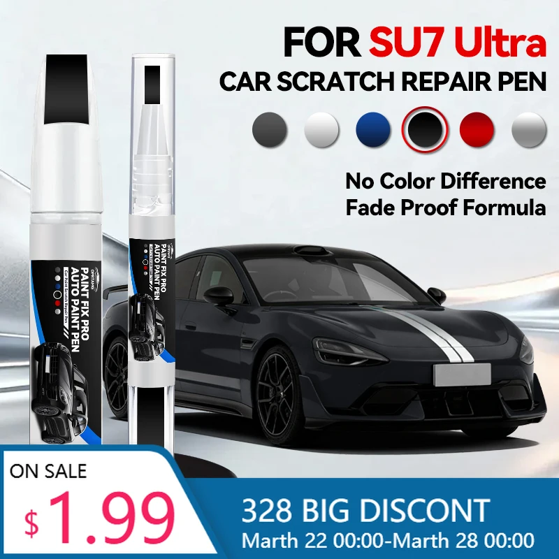 

For Xiaomi SU7 Ultra Car Paint Repair Pen Touch Up Scratch Remover DIY Auto Accessories Red Black White Silver Blue