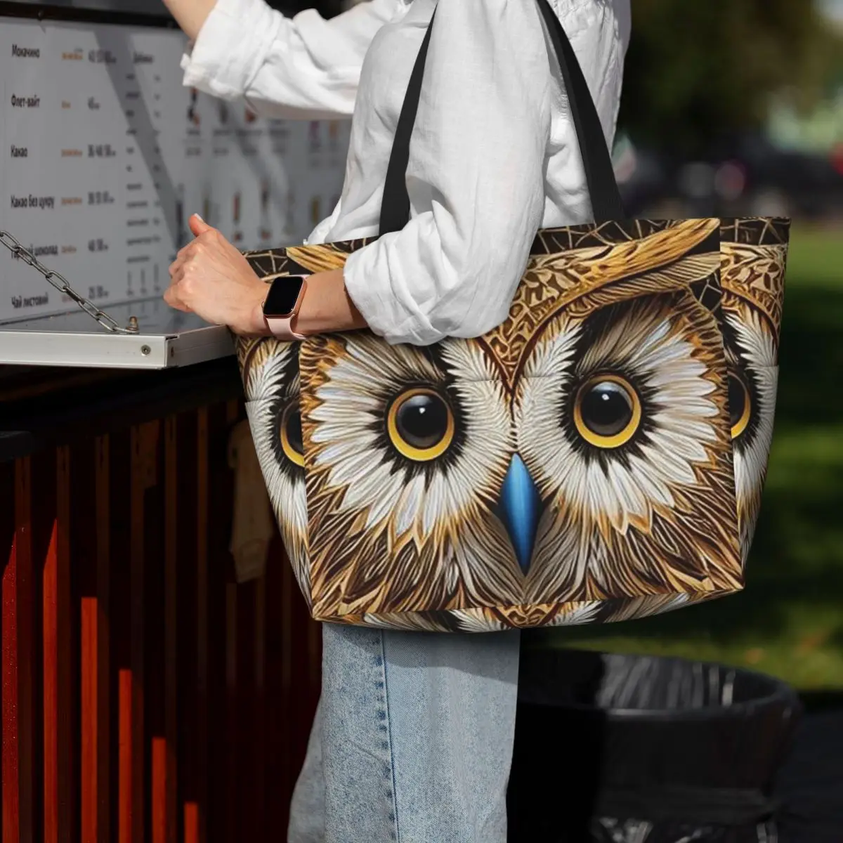 

Owl Beliefs Print 5 Beach Tote Bag Sport Gym Yoga Duffle Large Tote Bag Women Travel Bag Fitness bag