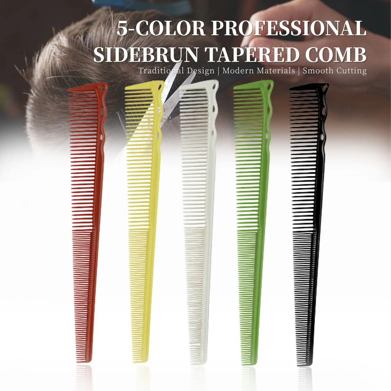 

НОВЫЕ парикмахерские конические расчески с бакенбардами, профессиональные расчески для стрижки для мужчин и женщин, термостойкая гладкая расческа для волос, инструменты для укладки