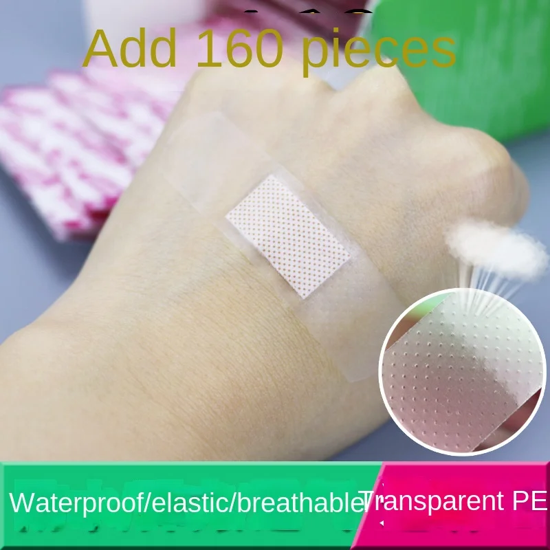 160Pcs/Pack First Aid Kit Transparent Wound Adhesive Plaster Anti-Bacteria Band Bandages Sticker Home Travel