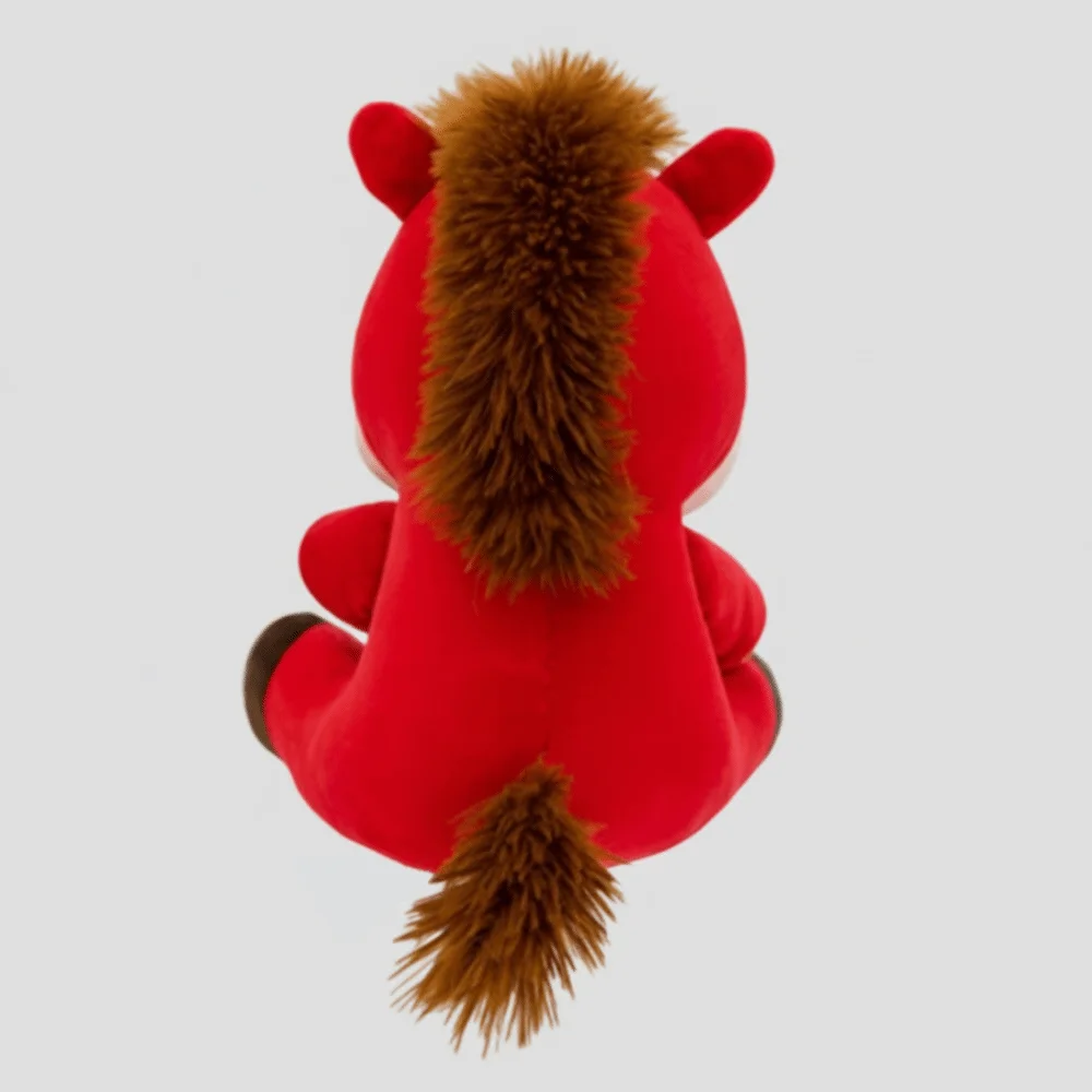 ม้ามาสคอตตลกๆ นำโชค ตุ๊กตาม้าสุดสร้างสรรค์ น่ารักสไตล์คาวาอี้ รูปปั้นม้าประจำปีนักษัตร สำหรับเทศกาลตรุษจีน