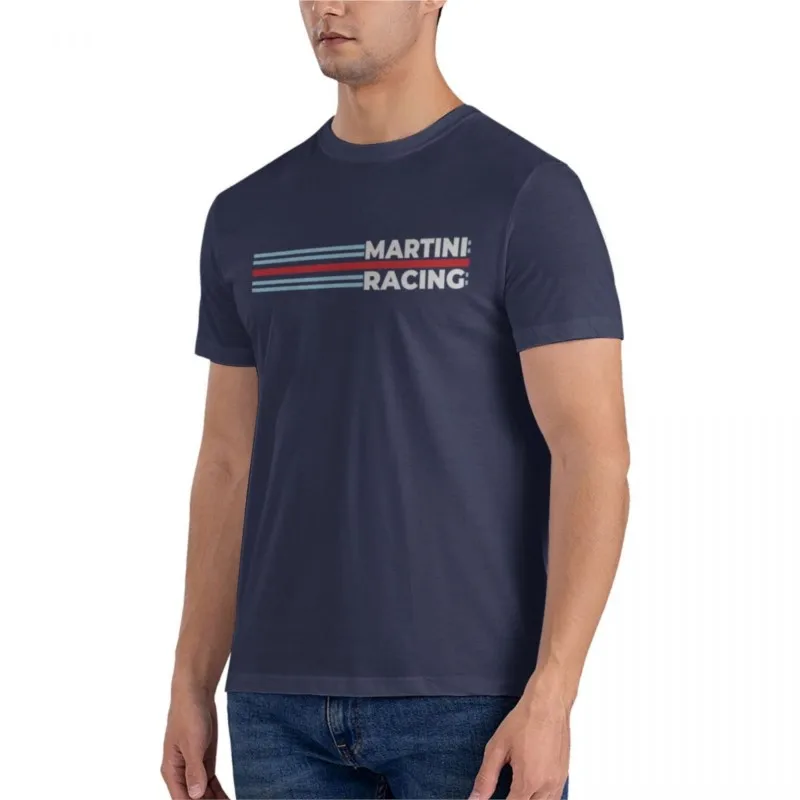 new cotton tshirt men Martini Racing Classic T-Shirt slim fit t shirts for men black t shirts for men