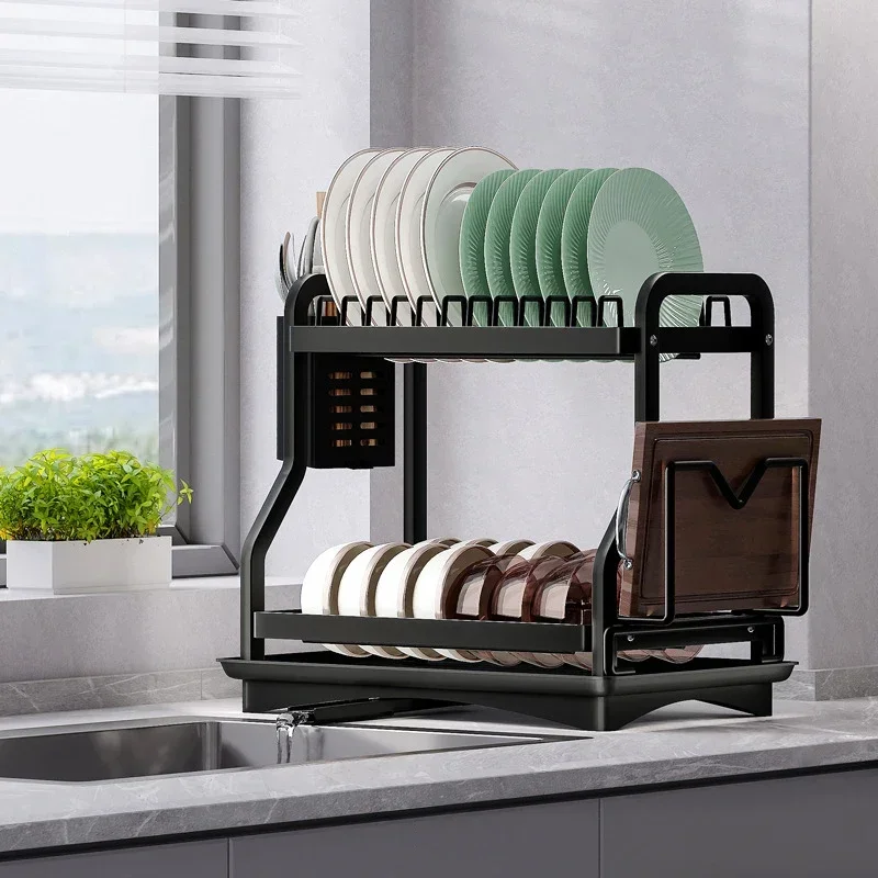 

Kitchen Dish Storage Rack Sink Chopsticks Dish Storage Rack Household Countertop Multifunctional Drainer Filter Dish Rack